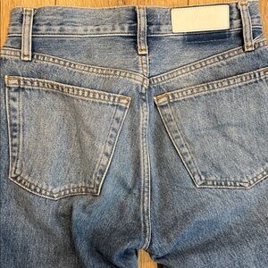 Re/done High Rise Stove Pipe Jeans